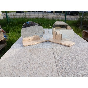 Lustro trawertynowe, 21x26cm (Kłajpeda) - 027