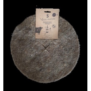 Wełniana ściółka do roślin doniczkowych, 30 cm