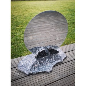 Lustro granitowe, 44x44cm (Kłajpeda) - 026