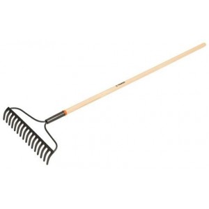 Grabie do gleby, drewniany uchwyt, 137 cm