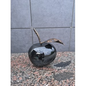 Dekoracyjne jabłko granitowe czarne, 30x34cm (Kłajpeda) - 09