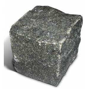 Kostka granitowa czarna łupana ~10x10x10 cm, 1000 kg