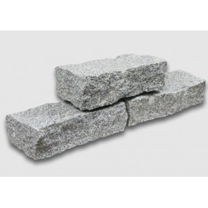 Szare bloki granitowe 40x20x10cm, szt (1szt=+/-24kg)