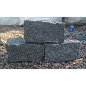 Kostka granitowa czarna 20x10x10 cm, kg
