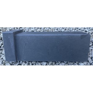 Gąsior wykończeniowy Monte black slate 105°, 48x15, szt.