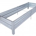 Podwyższona skrzynia ogrodowa metalowa ocynkowana 190x90x20 cm