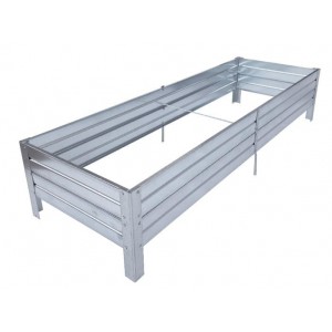 Podwyższona skrzynia ogrodowa metalowa ocynkowana 190x90x20 cm