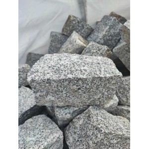 Kostka brukowa granitowa szara ~20x10x5cm kg 