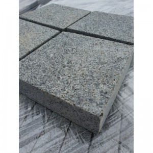 Płomieniowana kostka granitowa DARK grey 10x10x3, m2