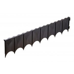 Płot ogrodowy plastikowy 60 cm – czarny (szt.)