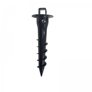 Mocowanie słupa typu U  68x350x2mm Czarny